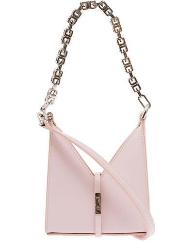Givenchy Cut Out Pale Leather Shoulder Bag Woman - Pink