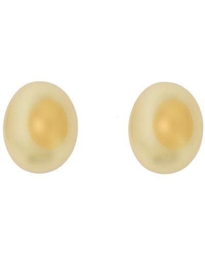 FEDERICA TOSI 'Isa' Tone Earrings With Clip Closure - Natural