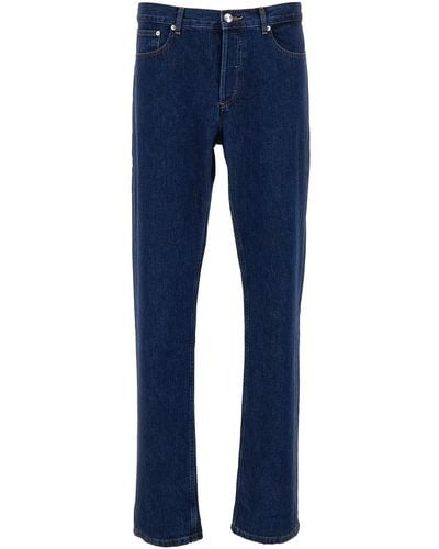 A.P.C. Medium Waist Slim Fit Jeans - Blue