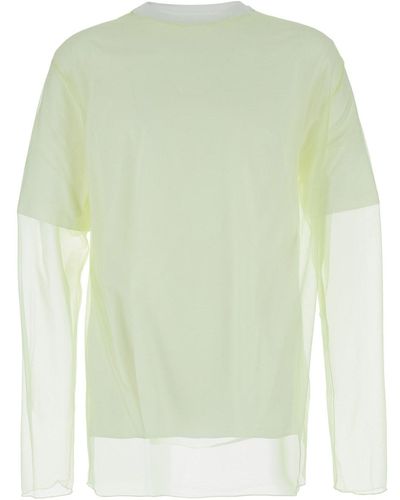 Jil Sander Back Print Short-Sleeved T-Shirt - Green