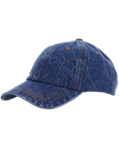 Acne Studios Baseball Cap With Contrasting Stitching - Blue