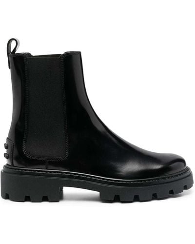 Tod's Chelsea Boots In Leather - Black