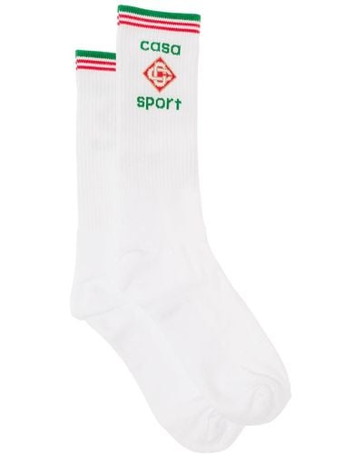 Casablancabrand Casa Sport Print Socks Man - White