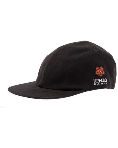 KENZO Boke Flower Crest Baseball Hat - Black