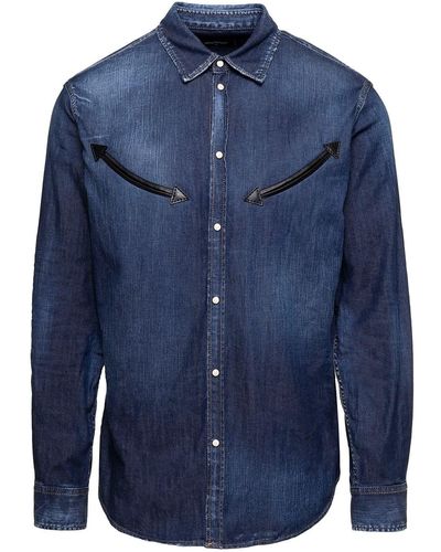 DSquared² Westyern Shirt - Blu