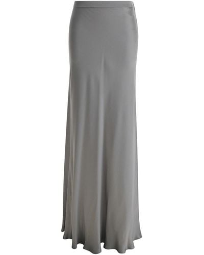 Antonelli Maxi Skirt With Split - Gray