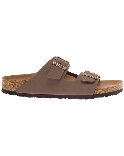 Birkenstock Arizona Vegan Leather Sandals - Brown