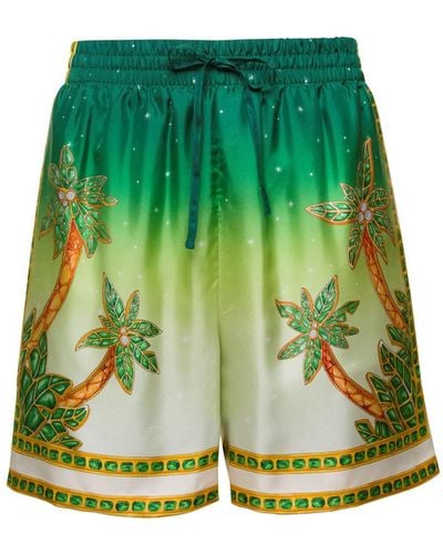 Casablancabrand Bermuda Short With Coulisse - Green