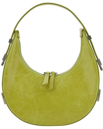 OSOI 'Toni Mini' Shoulder Bag With Engraved Logo - Green