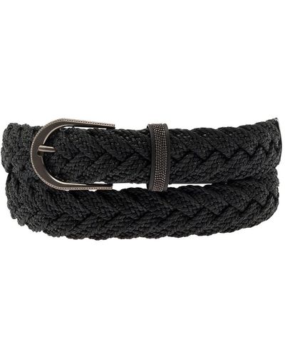 Brunello Cucinelli Belt With Monile Loop - Black