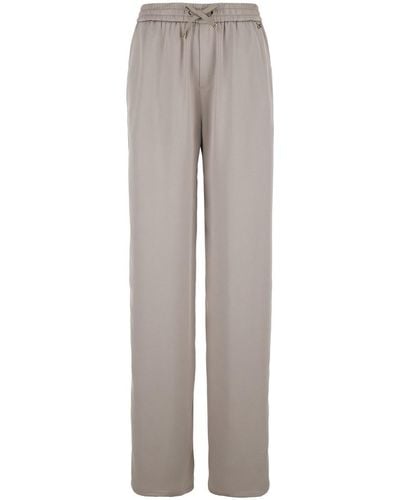 Herno Relaxed Trousers With Drawstring - Grey