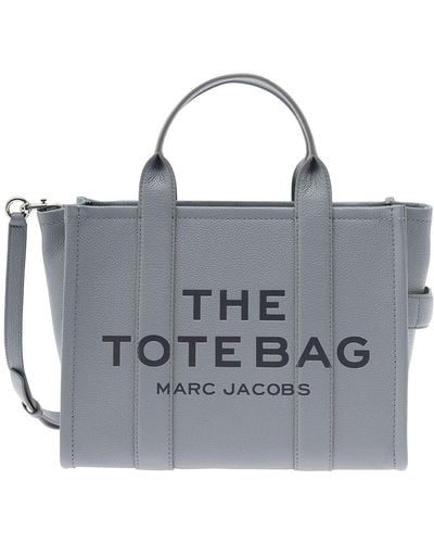 Marc Jacobs Borsa 'The Tote Bag Media' Con Logo - Blu