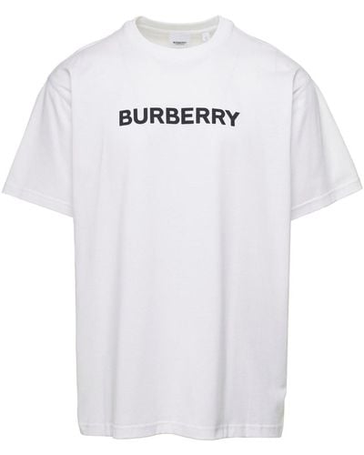 Burberry T-Shirt With Logo - White