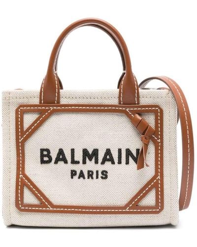 Balmain 'B-Army' Handbag With Logo - Pink