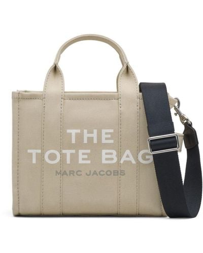 Marc Jacobs 'Traveler Handbag' Mini Tote Bag With Logo - Natural