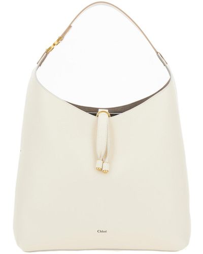 Chloé 'Marcie' Hobo Bag With Tassels - White