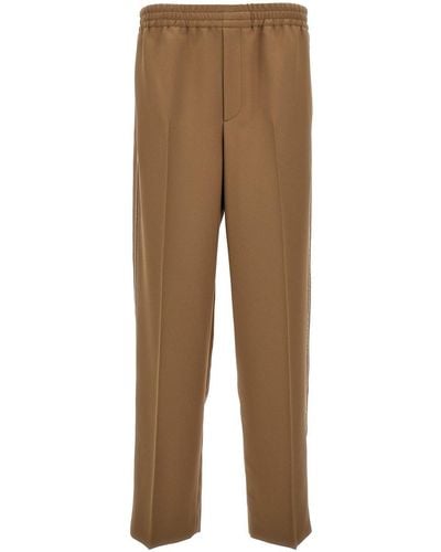 Gucci Light Tapered Leg Trousers - Natural