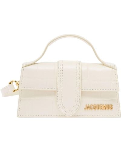 Jacquemus 'Le Bambino' Handbag With Removable Shoulder Strap In - Natural