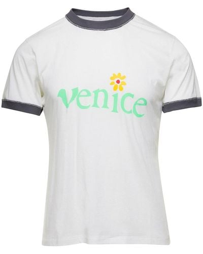 ERL T-Shirt Girocollo - Bianco