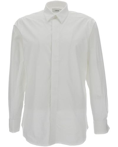 Lardini Shirt With Concealed Closure - White