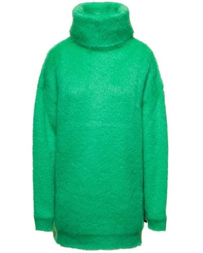 Gucci Brushed Mohair Sweater Dress - Green