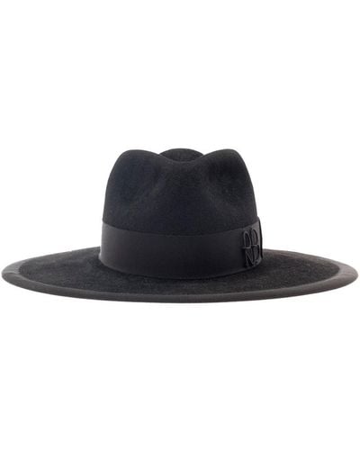 Ruslan Baginskiy Fedora Hat With Rb Embroidery - White