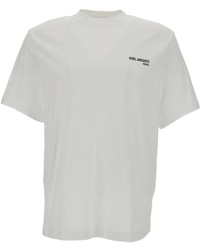 Axel Arigato T-Shirt 'Legacy' Con Stampa Logo Lettering - Bianco
