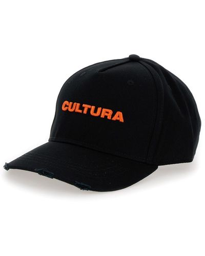 Cultura Baseball Cap With Embroidery - Black