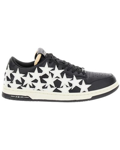 Amiri 'Stars Court' And Low Top Trainers With Star Patches - White