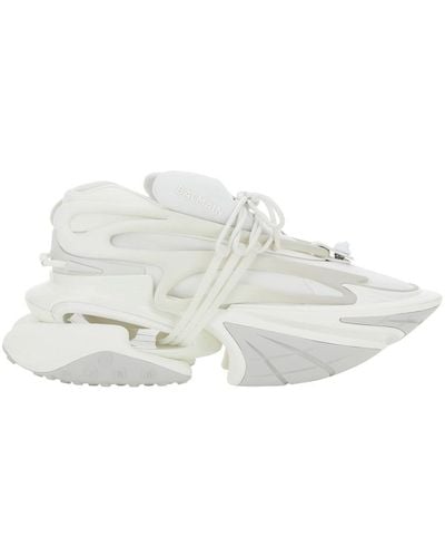 Balmain 'Unicorn' Low Top Sneakers - White