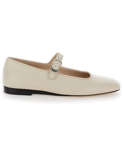 Le Monde Beryl Off Mary Jane With Strap - White