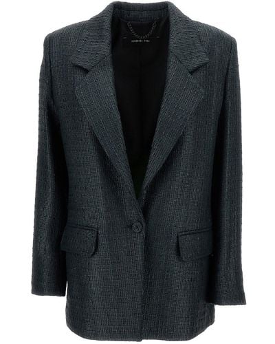 FEDERICA TOSI Single-Breasted Jacket With A Single Button - Black