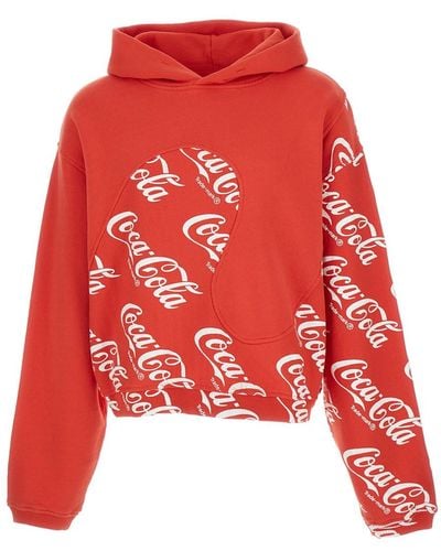 ERL Hoodie X Coca Cola - Red