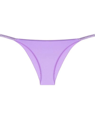 Fisico Woman's Lilac Bikini Bottom With Glitter Details - Purple