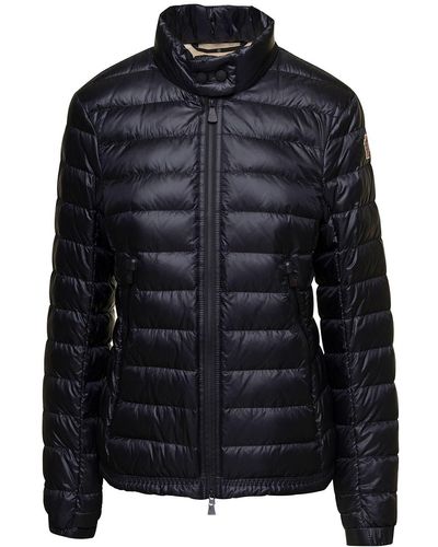 3 MONCLER GRENOBLE 'Walibi' Down Jacket With Logo Patch - Black