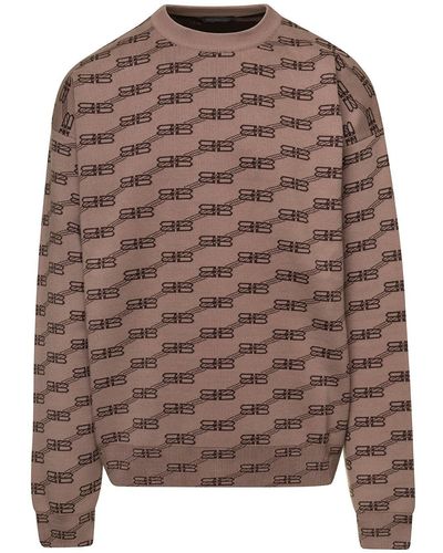 Louis Vuitton, Sweaters, Louis Vuitton Logo Knit Crew Gray Men Sweater