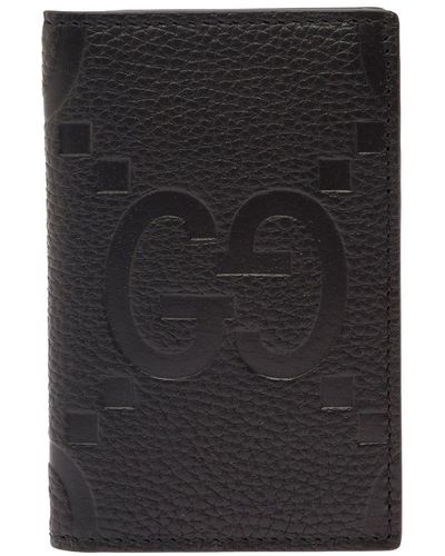 Gucci M.Card Case (865) Piuma Gg Jum - Black