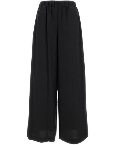 FEDERICA TOSI Elastic High-Waisted Trousers - Black