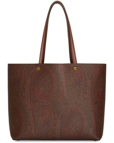 Etro 'Essential' Shopper Bag - Brown