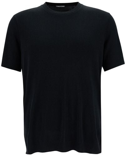 Tom Ford Crew-neck Knitted T-shirt - Black