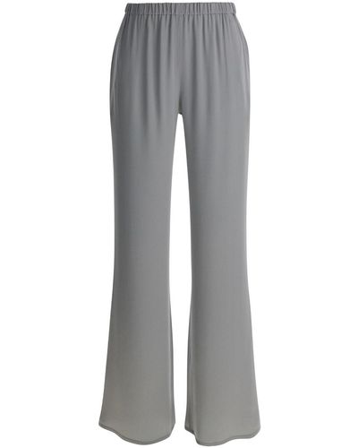Antonelli Loose Trousers With Elastic Waistband - Grey
