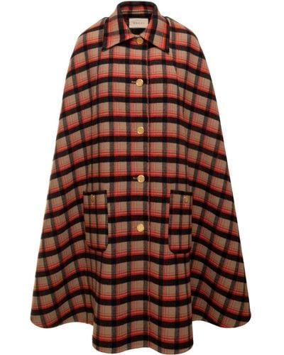 Gucci Jumbo Double-face Brown Coat - Red