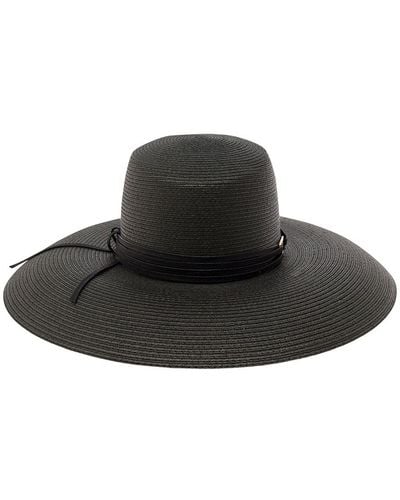 Alberta Ferretti Wide Hat - Black