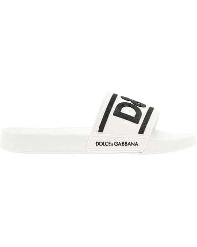 Dolce & Gabbana Sandali Slide Bianco
