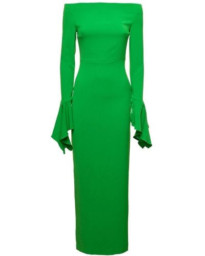 Solace London Amalie Maxi Dress - Green