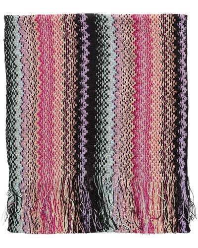Missoni Scarf With Zigzag Motif - Red