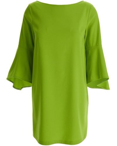 Liu Jo Lime Bell-Sleeve Mini Dress - Green