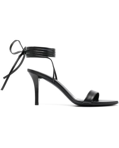 The Row Maud 90mm Leather Sandals - Black