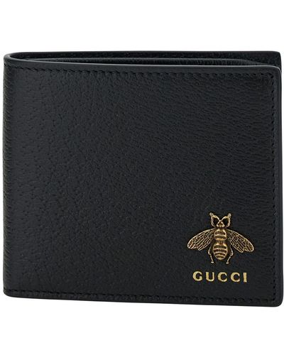 Gucci Horsebit Bi-fold Wallet in Black for Men | Lyst