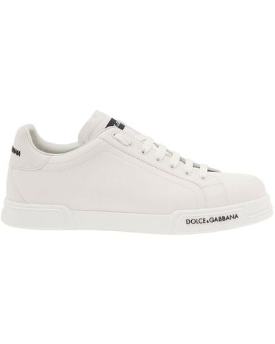 Dolce & Gabbana Sneakers Con Stampa - Bianco